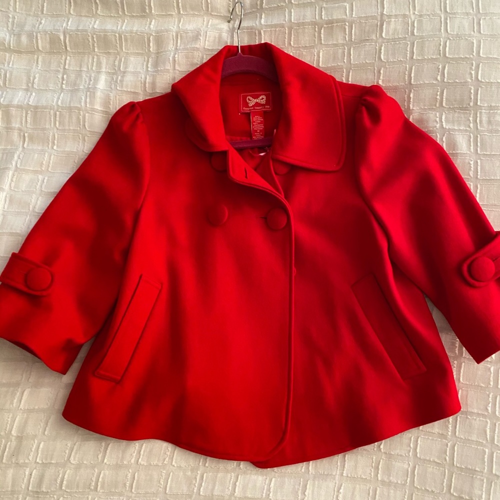 Red overcoat